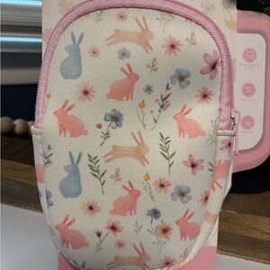 Cute pink bunny water bottle pouch #bunny #kawaii #pastel
